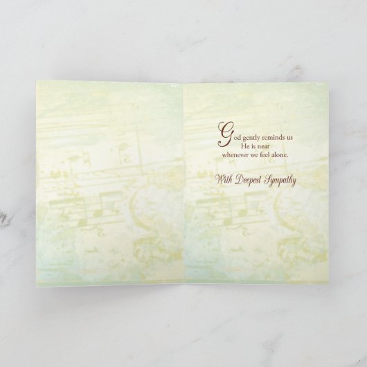 Großväterlicher Beileids-Engel Karte (Innenseite)