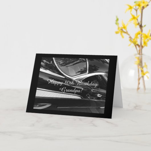 Großvaters 80. Geburtstag Karte (Gelbe Blume)