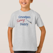 Großvaters Angelbuddy Custom Personalisiert Kid's T-Shirt (Vorderseite)