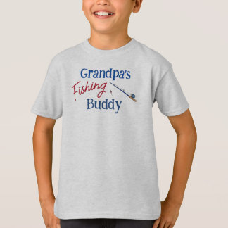 Großvaters Angelbuddy Custom Personalisiert Kid's T-Shirt