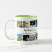 Großvaters Crew Custom 8 Foto Grid Zwei-Tonen-Koff Zweifarbige Tasse (Links)