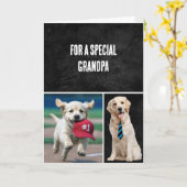 Großvaters Geburtstag mit Golden Retrievers Karte (Gelbe Blume)