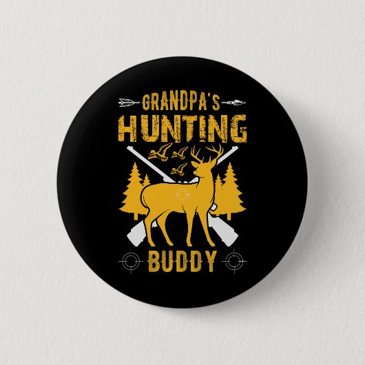 Großvaters Jagdbuddy Grandson Jagd Buddies Button (Vorderseite)