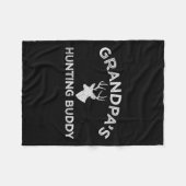 Großvaters Jagdlustige Fleecedecke (Vorderseite (Horizontal))