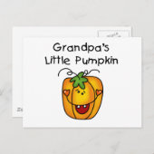 Großvaters kleine Kürbis-Hemden und Geschenke Postkarte (Vorne/Hinten)
