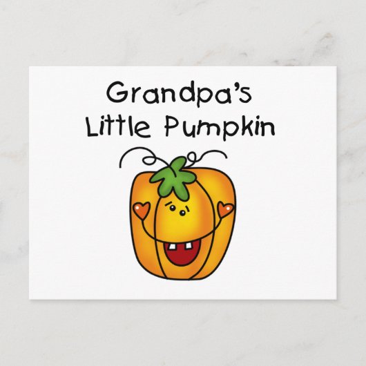 Großvaters kleine Kürbis-Hemden und Geschenke Postkarte (Vorderseite)