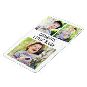 Großvaters kleiner Buddy 3-Foto-Großvater Magnet (Linke Seite)