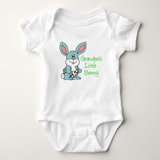 Großvaters kleiner Hase Baby Strampler (Vorderseite)