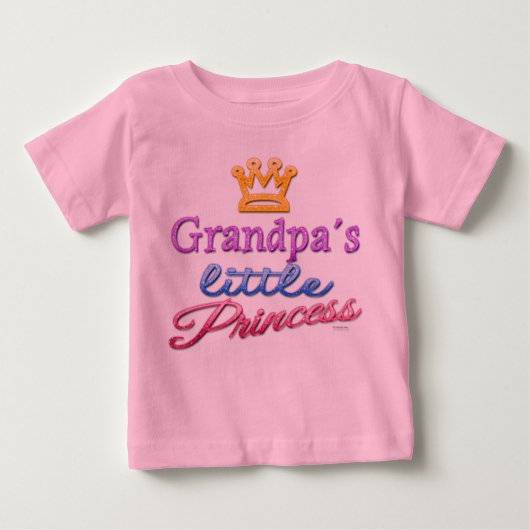 Großvaters kleiner Prinzessin-Kleinkind-T - Shirt (Vorderseite)