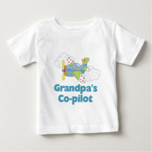 Großvaters Kopilot-Junge Baby T-shirt