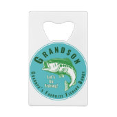 Großvaters Lieblings-Angelbuddy Geldbeutel Flaschenöffner (Rückseite)