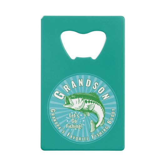 Großvaters Lieblings-Angelbuddy Geldbeutel Flaschenöffner (Vorderseite)