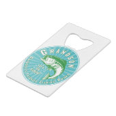 Großvaters Lieblings-Angelbuddy Geldbeutel Flaschenöffner (Rückseite Schrägansicht)