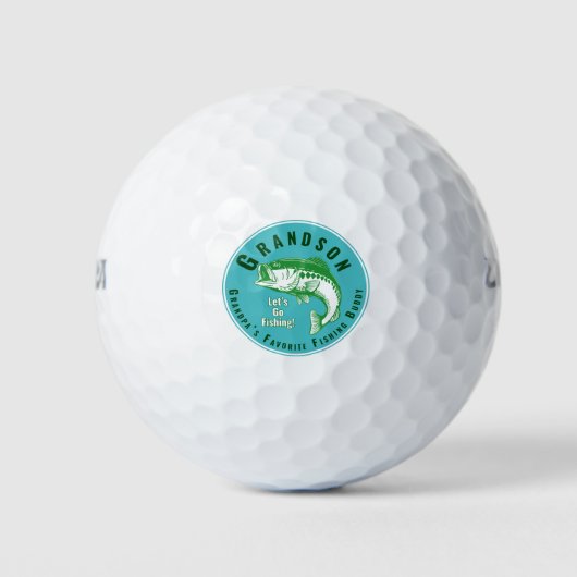 Großvaters Lieblings-Angelbuddy Golfball (Vorderseite)