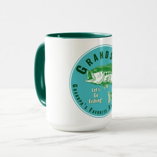 Großvaters Lieblings-Angelbuddy Tasse (Vorderseite Links)