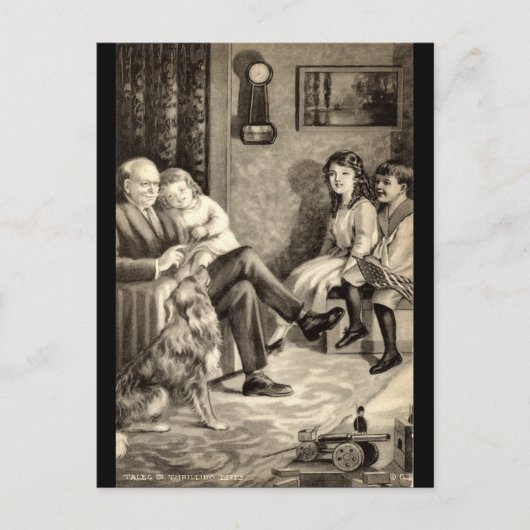 Großvaters Märchen Vintag 1918 Postkarte (Vorderseite)