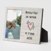 Großvaters personalisiertes Geschenk Großvater Fotoplatte (Seite)