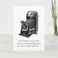Großvaters Smart Phone Funny Birthday Card