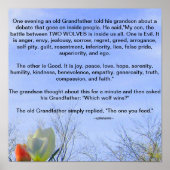 Großvaters Weisheitsposter Poster (Vorne)