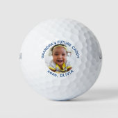 Großvaters zukünftiges Personalisiertes Foto Golfe Golfball (Vorderseite)