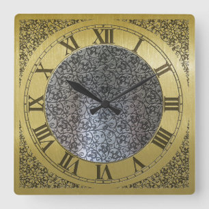 Großvateruhr Gesicht Quadratische Wanduhr