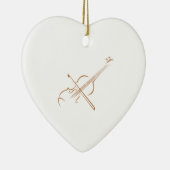 GROSSVIOLIN KERAMIK ORNAMENT (Rechts)