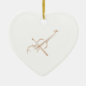 GROSSVIOLIN KERAMIK ORNAMENT (Vorne)