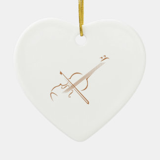 GROSSVIOLIN KERAMIK ORNAMENT