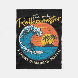 Großwellen-Surfing-Grafik-Ozean-Design für Surfer Fleecedecke