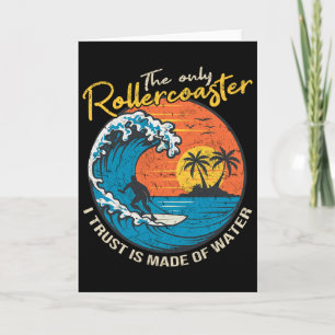 Großwellen-Surfing-Grafik-Ozeandesign für Surfer M Karte