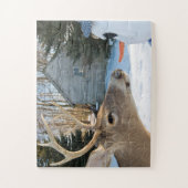 Großwild mit Schneemann Puzzle (Vertikal)