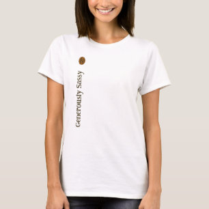 Großzügig Frech mit Kaffeebohnen Schriftsteller Ro T-Shirt