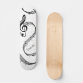 Großzügig G Clef Personal Skateboard (Vorderseite)