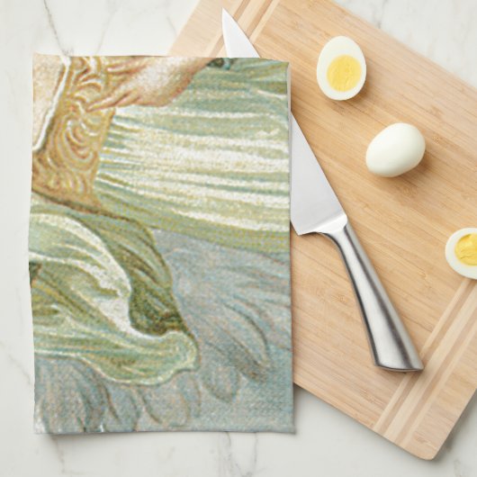 Großzügig - Schutzengel der Großzügigkeit Küchentuch (Viertel Falte)