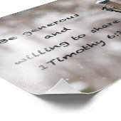 großzügig sein — fotodruck (Ecke)