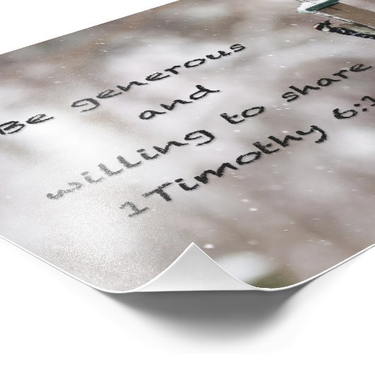 großzügig sein — fotodruck (Ecke)