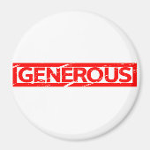 Großzügige Briefmarke Magnet (Vorne)