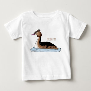 Großzügige Darstellung des Cartoon von Grauvögeln Baby T-shirt
