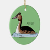 Großzügige Darstellung des Cartoon von Grauvögeln Keramik Ornament (Rechts)