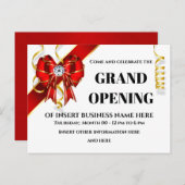 Großzügige Eröffnung der Rot-Gold-Bugband Gäste Ankündigungspostkarte (Vorne/Hinten)