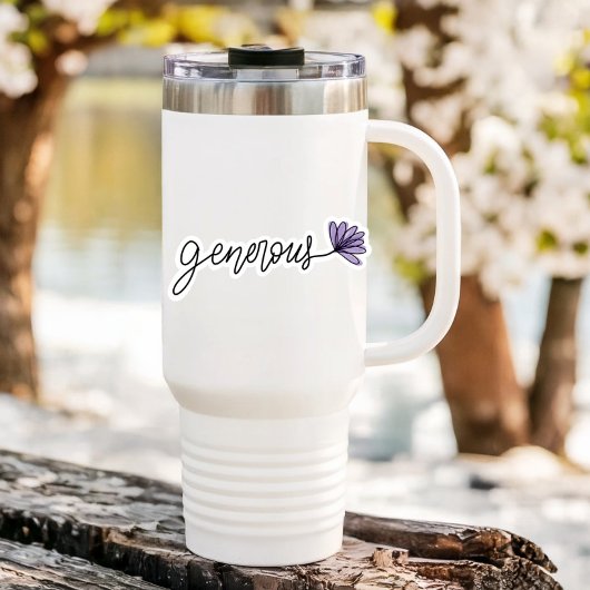 Großzügige Word-Blume | Die Aufkleber