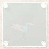 Großzügiger Kolibri Glasuntersetzer (Rückseite)