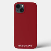Großzügiger roter Farbname Case-Mate iPhone Gehäus Hülle (Rückseite)