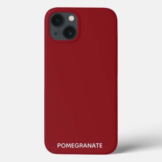 Großzügiger roter Farbname Case-Mate iPhone Gehäus Hülle (Rückseite)