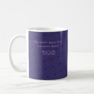 Großzügiges Herz Welt braucht - Pflegeelternliebe Kaffeetasse
