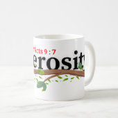 Großzügigkeit (2 Akte 9:7) Tasse und Cup (VorderseiteRechts)