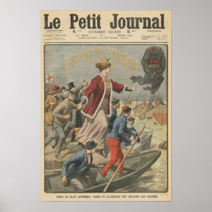 Großzügigkeit der Stadt Paris und Frankreichs Poster