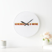 Großzügigkeit ist eine Tugend EN Große Wanduhr (Zuhause)