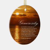 Großzügigkeitsgebet Keramik Ornament (Rechts)