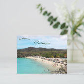 Grote Knip Strand Curaçao Postkarte (Stehend Vorderseite)